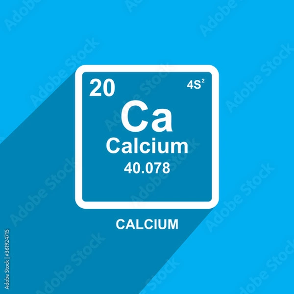 Fototapeta calcium icon, health icon vector