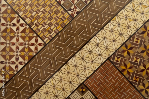 Obraz 寄木細工のモザイク模様