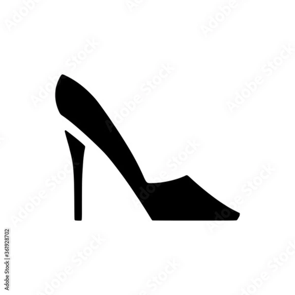 Obraz vector illustration icon of shoes glyph