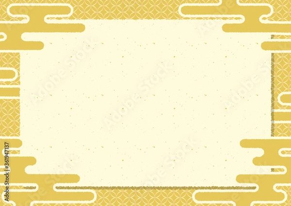 Obraz 和紙の金箔フレーム