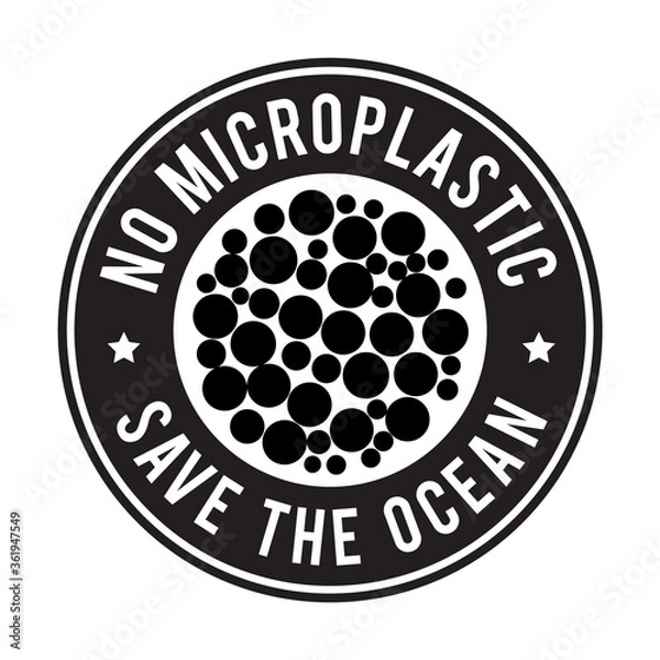 Obraz no microplastic - safe the ocean