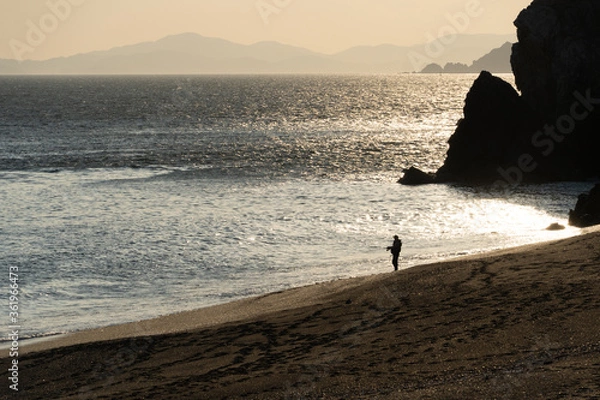 Obraz 夕方の浜辺