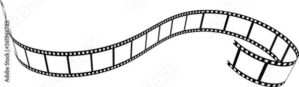 Obraz Film strip vector illustration on white
