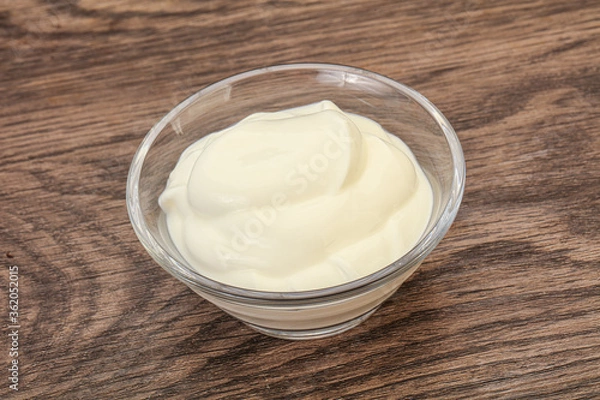 Obraz Sour cream in the bowl