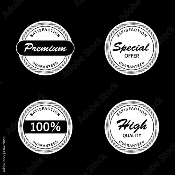 Fototapeta Retro vintage badges and labels collection