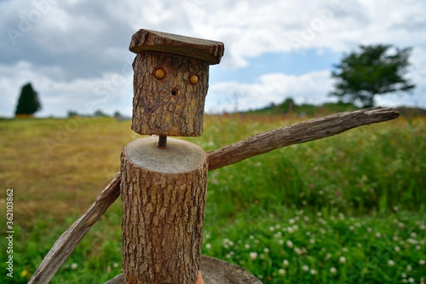 Fototapeta 木の人形