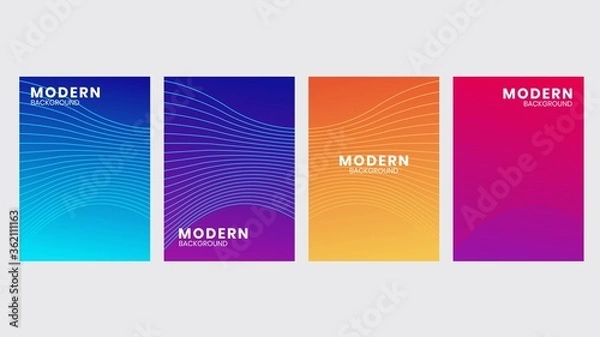 Obraz Minimal covers design.background modern template design for web. Future geometric patterns.vector design