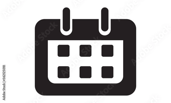 Fototapeta Calendar date icon. vector graphics 