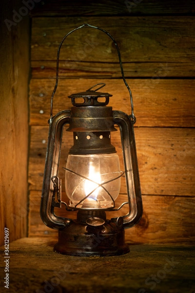 Obraz old oil lamp