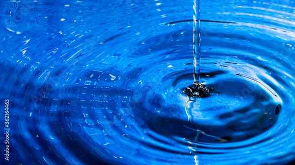 Obraz 水のテクスチャ 青