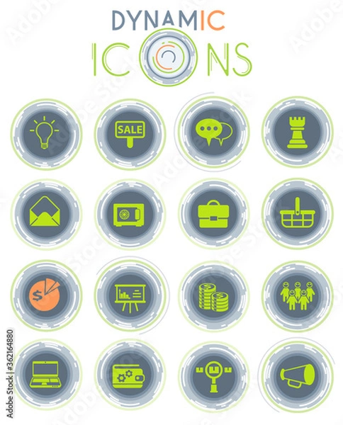 Obraz marketing dynamic icons