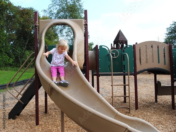 Fototapeta Child Sliding