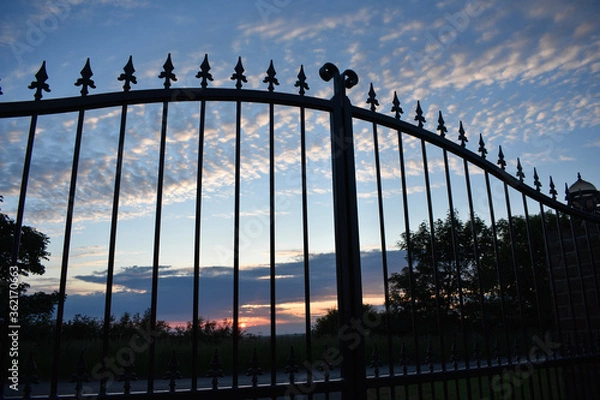Fototapeta Gate silhouette