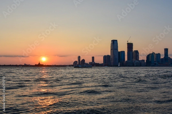 Obraz New Jersey, viewed from Battery Park, downtown NYC