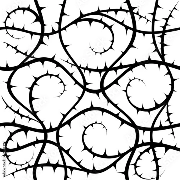 Fototapeta Bush. Abstract Seamless Vector Background.