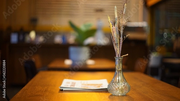 Obraz drying grass in a glass