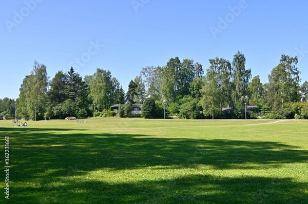 Obraz フィンランドの田園都市：タピオラの街並み