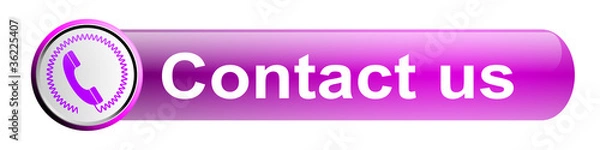 Obraz Please contact us button