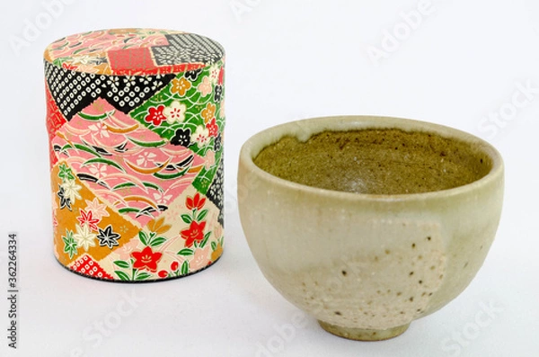 Fototapeta 茶筒と茶碗