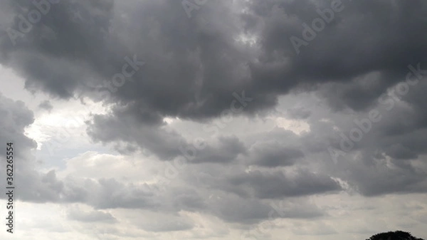 Fototapeta storm clouds timelapse
