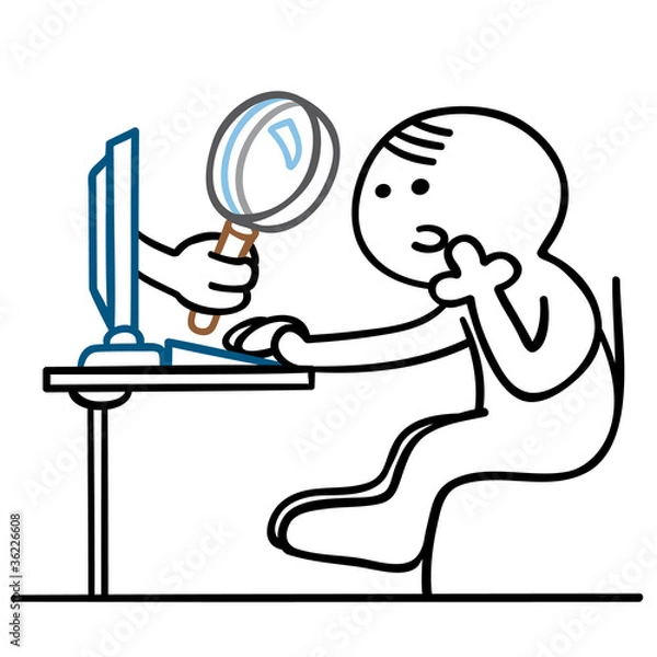 Obraz figur onlinespionage