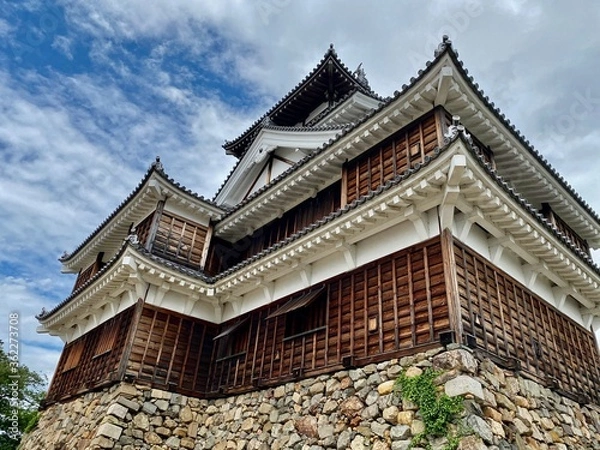 Fototapeta 福知山城,福知山城公園,臥龍城,天守閣,城,京都,京都府,福知山,福知山市,御霊神社,明智光秀,麒麟がくる,NHK,大河ドラマ,長谷川博己,神社,観光地,歴史,戦国時代,織田信長,本能寺の変,本能寺,兵庫県,丹波,神社仏閣,由良川,光秀,ききょう,明智,謀反,観光,戦国,桔梗,武将,戦国武将,福知山藩,縄張り,明智秀満,大天守,小天守,福知山市郷土資料館,福知山市佐藤太清記念美術館,福知山盆地,有