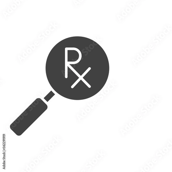 Fototapeta Medical report icon. Prescription symbol modern, simple, vector, icon for website design, mobile app, ui. Vector Illustration