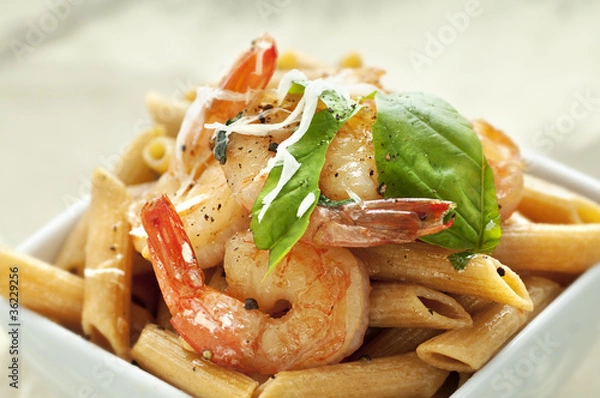 Obraz Penne with Shrimp