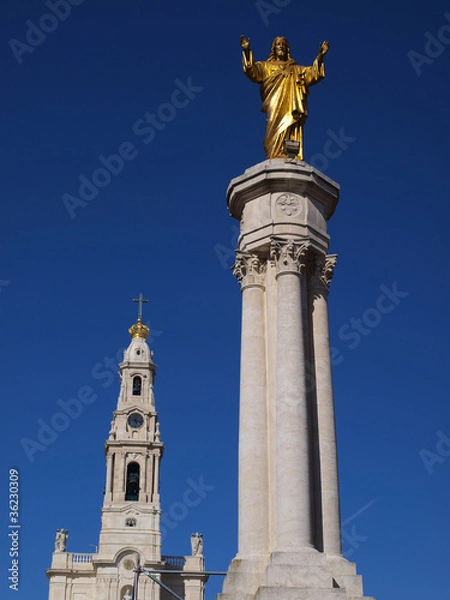 Obraz Monument to the Sacred Heart of Jesus in Fatima