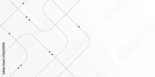 Obraz Abstract connect lines and dots.Technology graphic Networkbackground.