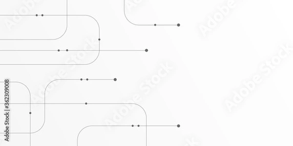 Fototapeta Abstract connect lines and dots.Technology graphic Networkbackground.