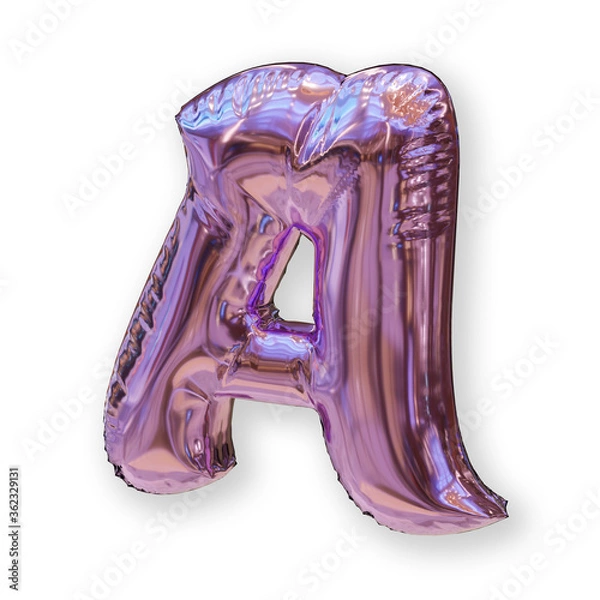 Fototapeta 3d balloon alphabet  A