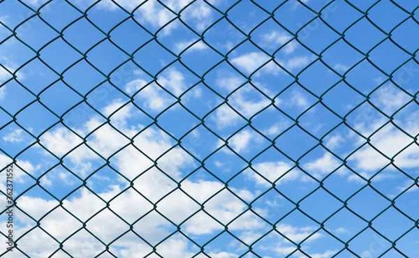 Obraz フェンス　空　素材