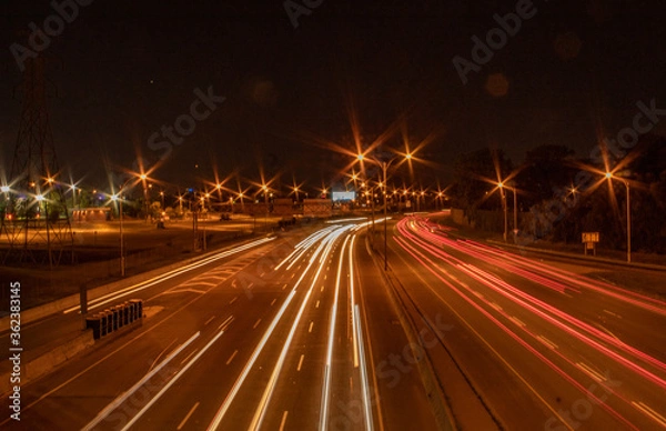 Obraz Freeway light strips