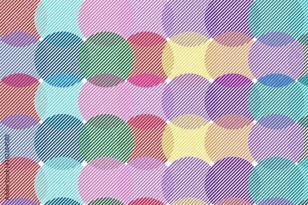 Obraz color circle line abstract geometric background