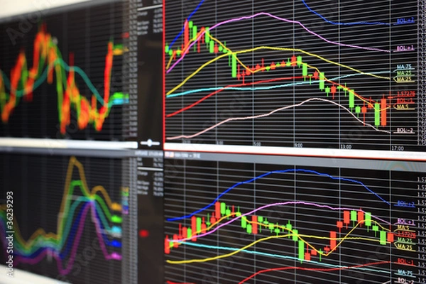 Obraz Foreign exchange market chart