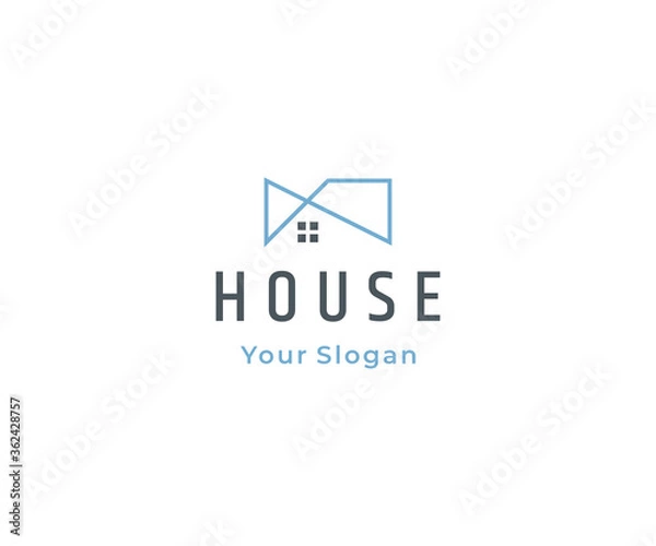 Fototapeta House logo design vector template