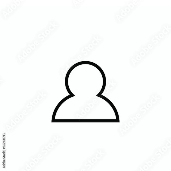 Fototapeta man avatar icon vector 