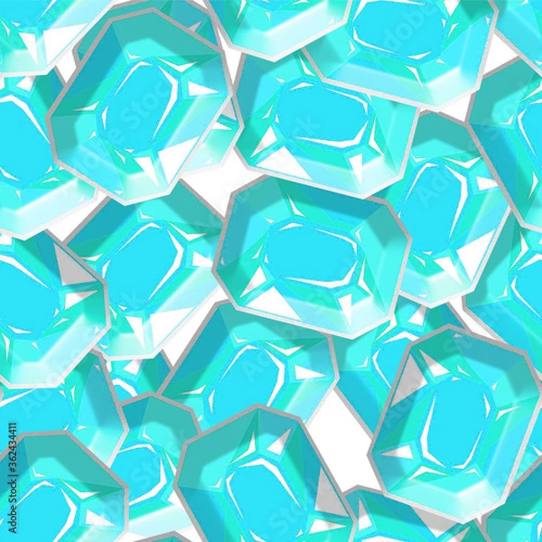 Obraz 3D Cristal Background Fashion Pattern Seamless