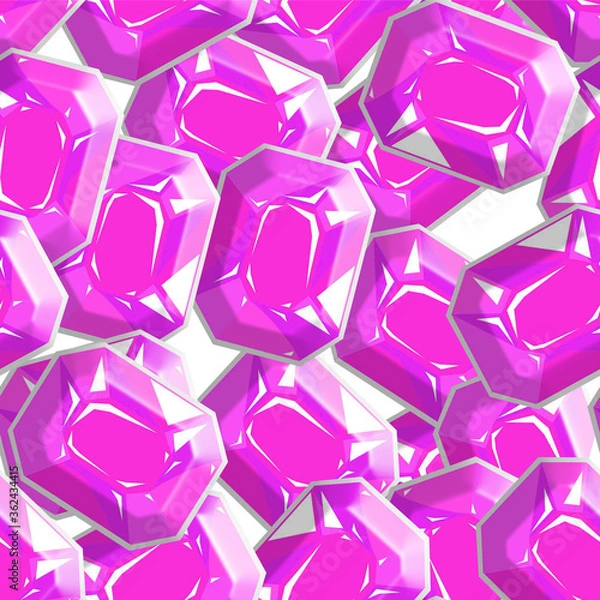 Obraz 3D Cristal Background Pattern Seamless