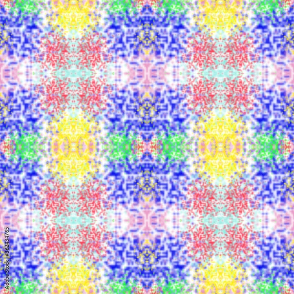 Obraz Colored Tie-Dye Bachground Pattern Seamless