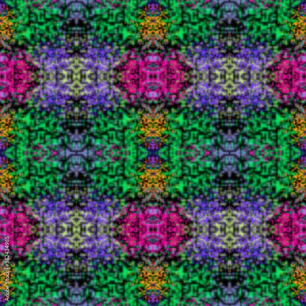 Obraz Fabric Tie-Dye Bachground Pattern Seamless