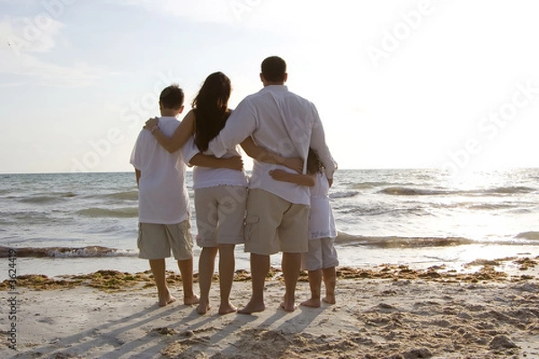 Obraz Family time on a beach