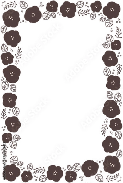 Obraz おおきめ花のフレーム