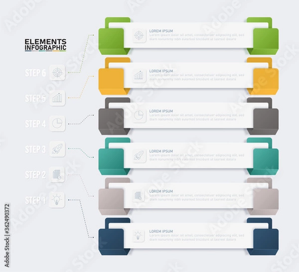 Fototapeta arrow, background, banner, blue, brochure, business, button, buttons, concept, connection, creative, data, design, efficiency, element, energy, graphic, green, icon, illustration, info, infographic, i