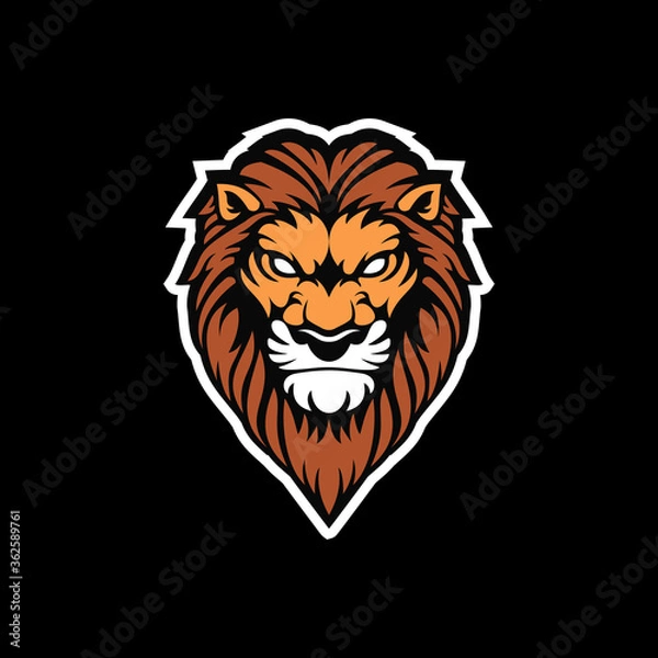 Obraz Lion head logo icon design 