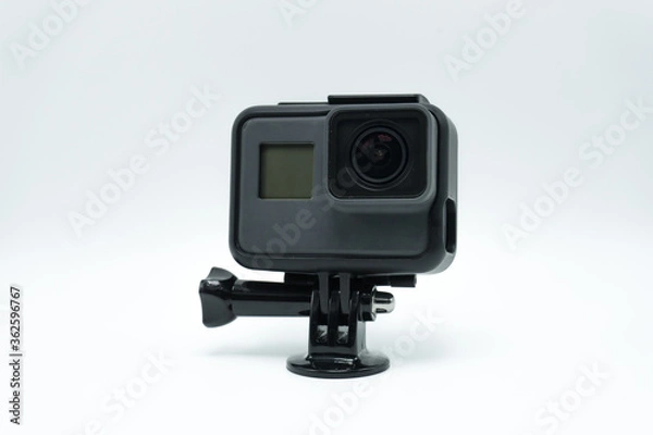 Fototapeta video camera isolated on white