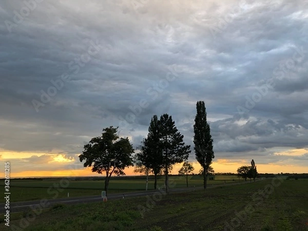 Obraz landscape dramatic cloudy sky weather