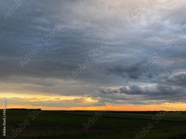 Obraz landscape dramatic cloudy sky weather