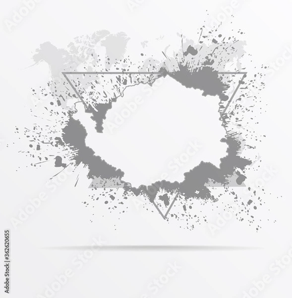 Fototapeta Abstract grunge map Karlovy Vary Region print for t-shirt. Map Karlovy Vary Region, Czech Republic modern street style attributes. Vector art. Map Karlovy Vary Region for. HIPSTER print for t-shirt.